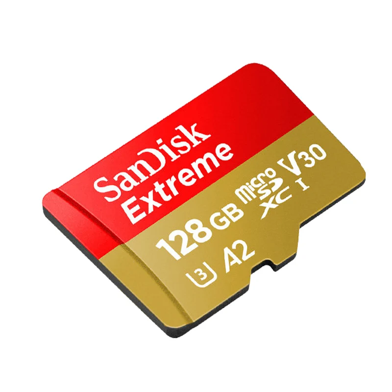 Оригинальная карта памяти SanDisk Extreme 128 Гб micro sd UHS-I C10 U3 V30 A2 32 Гб 64 ГБ флеш-карта памяти 256 ГБ TF карта для дрона камеры - Емкость: 128GB