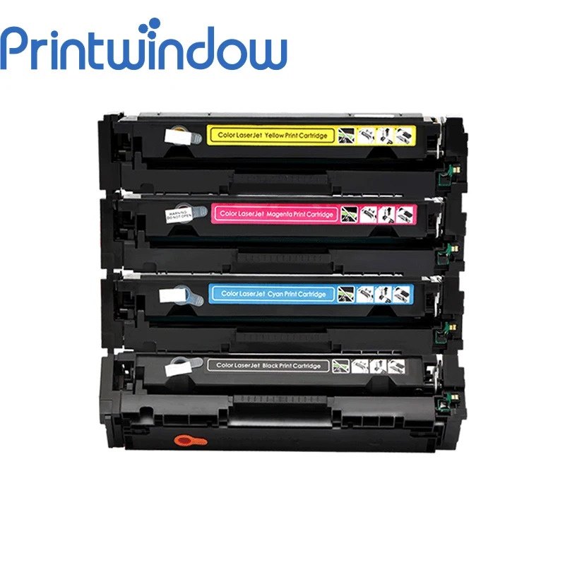 

Printwindow Compatible Toner Cartridge CF400A CF401A CF402A CF403A for HP M252DW/M252N M277DW/M277N 4X/Set