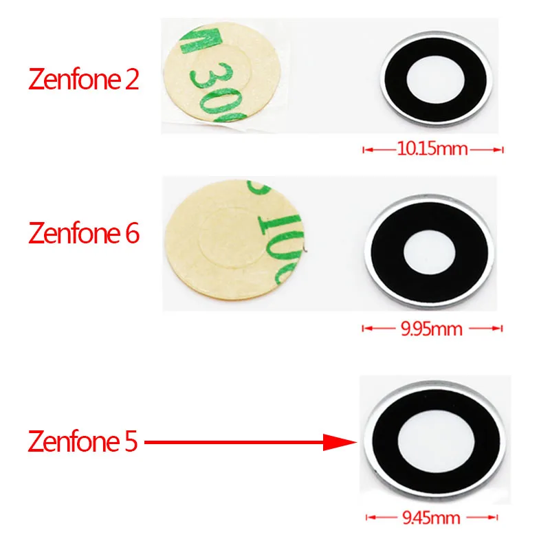 

For Asus Zenfone 2 zenfone 5 zenfone 6 Camera Glass Replacement Lens Protector Back Cover Rear Protection Sticker