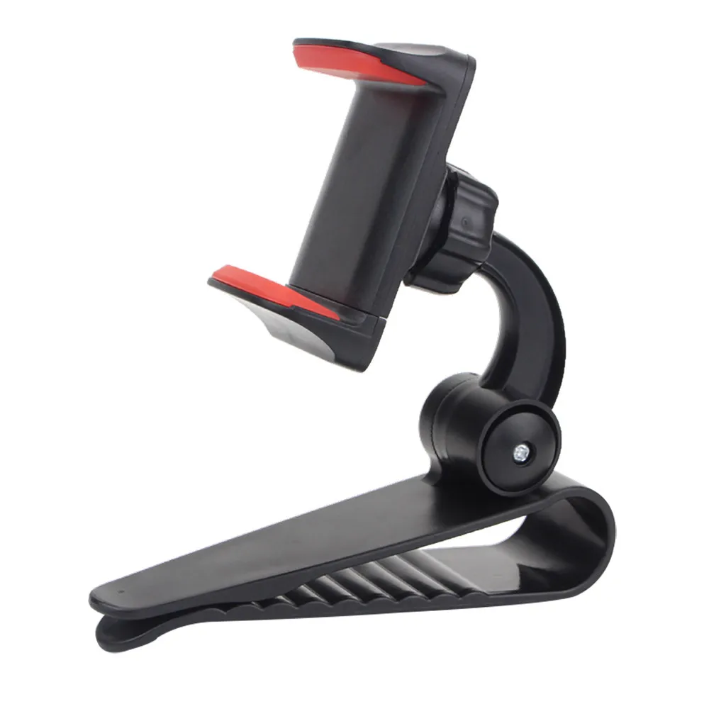 

360 Rotatable Car Sun Visor Clip Mount GPS Mobile Phone Holder St Bracket For 5 To 9.5CM Mobile Phones Car Styling