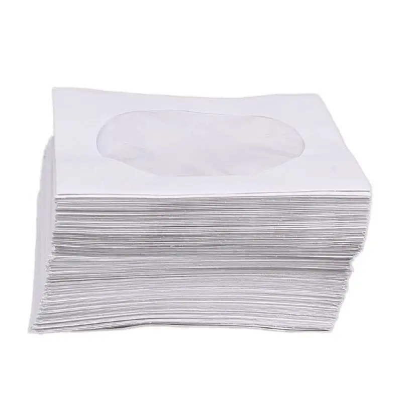 Мини 95 шт Защитная Белая Бумага CD DVD подставка для дисков сумки-конверты лоскут