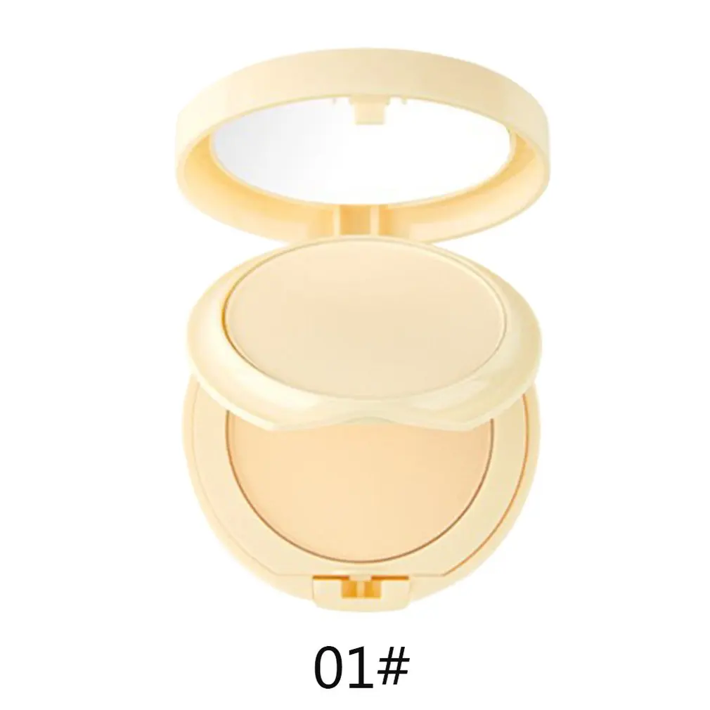 

Double-layer Powder Makeup Dry And Wet Powde Lasting Makeup Concealer Oil Control Waterproof Moisturizing