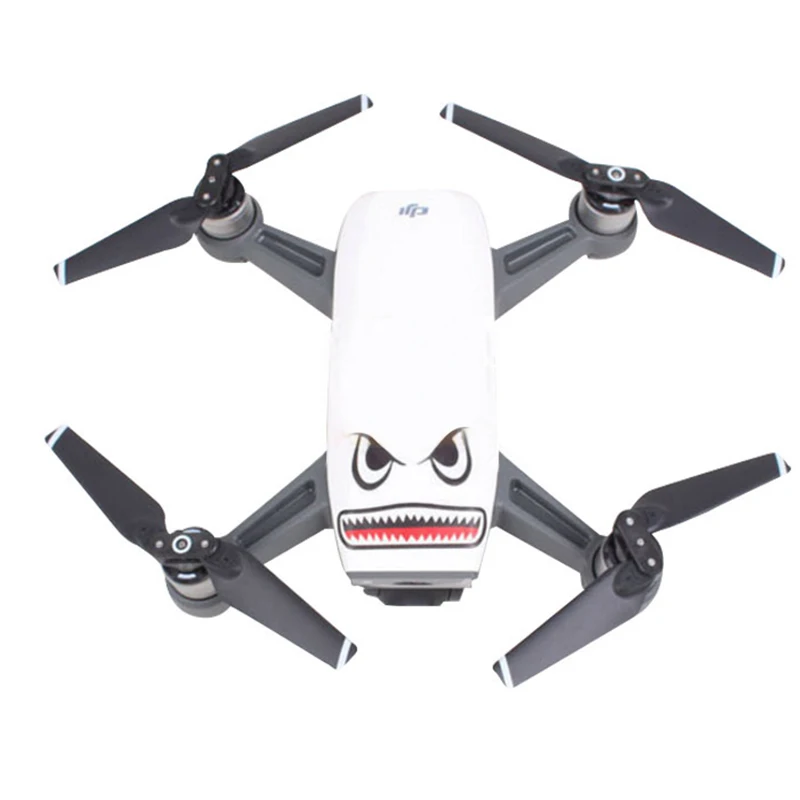 2-Sets-Cool-Shark-PVC-3M-Glue-Camera-Drone-Decals-Skin-Sticker-for-DJI-Spark-Mavic (1)