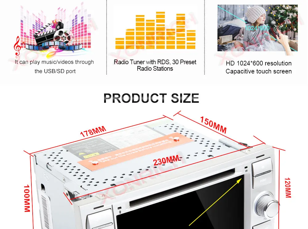 Excellent Car Multimedia Player 2Din Car Radio GPS Android 8.1 32GROM For Ford Focus 2 Mondeo 4 C-Max S-Max Ford Fiesta Kuga Fusion Galaxy 29