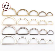 20pcs/lot 15mm/20mm/25mm/30mm/40mm silver black bronze gold type D ring Connection alloy metal shoes bags Buckles DIY Accessory