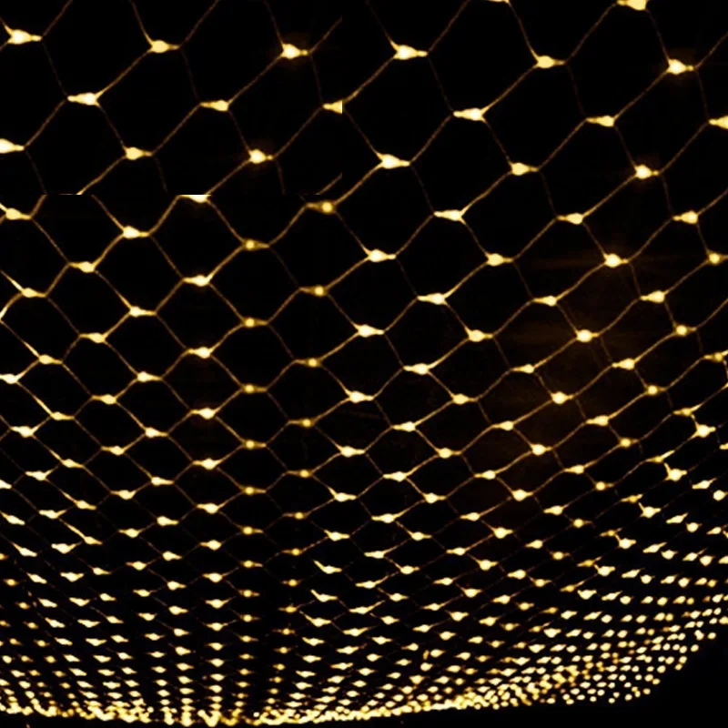 Водонепроницаемый светодиодный сетевой свет 96-640 светодиодный s 8 виды узоров ткачество струны рождественские Огни Праздник свет садовые лампы