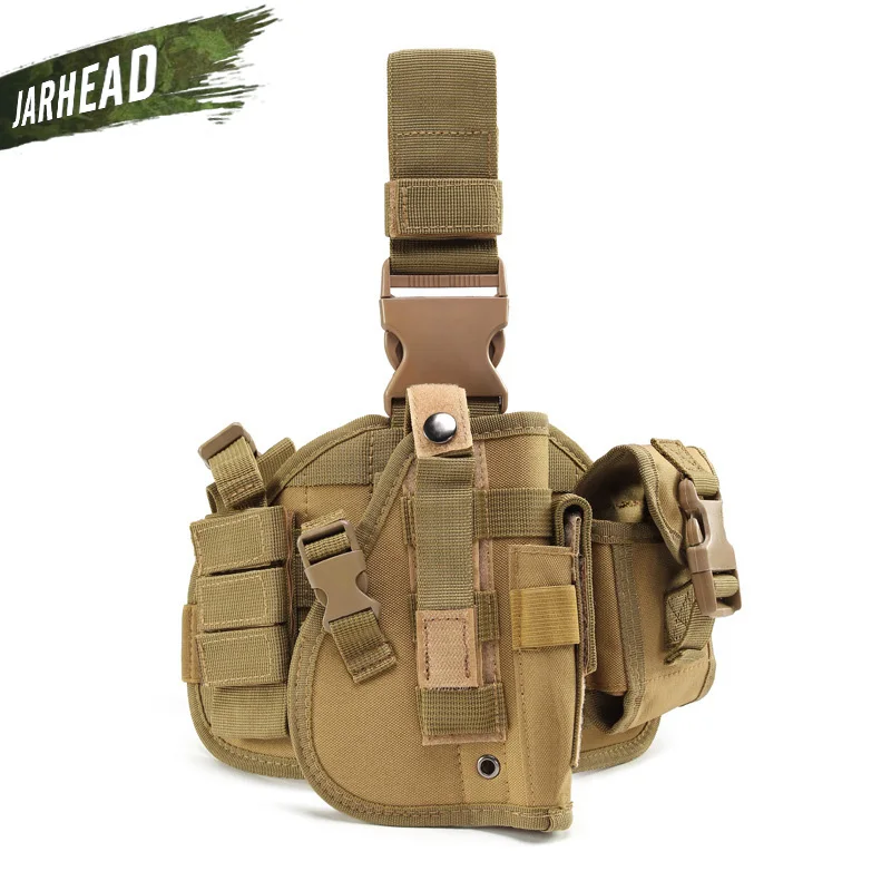 Coldre de Perna Coldre de Combinação para gl Arma Coldre Tático Queda Pistola 17 m9 1911 M9a1 Sp2022 P228 P229 Ppk P226 Usp Mão