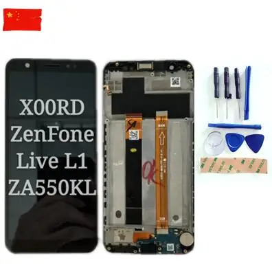 

5.5inch IPS LCD 100% tested OK For Asus ZenFone Live L1 ZA550KL LCD screen display+touch panel digitizer white/black