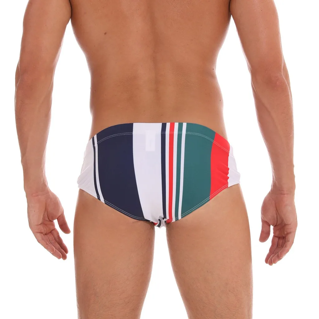 

Summer Man Swimming Trunks Briefs Star Low-Waist Sexy Man'e Swimwear Beach Bikini Men Swimsuits Quick Dry Male 2.0#