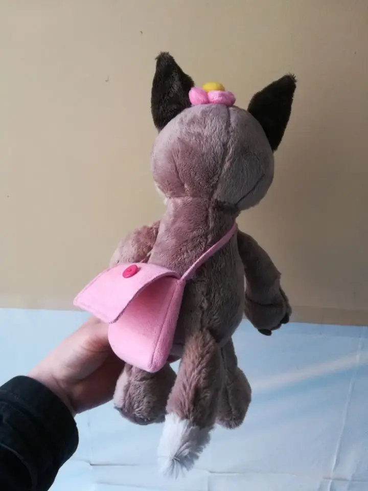 35 см Nici женский волк плюшевая сумка с игрушкой Волк кукла цветок на голову волк подарок w2498