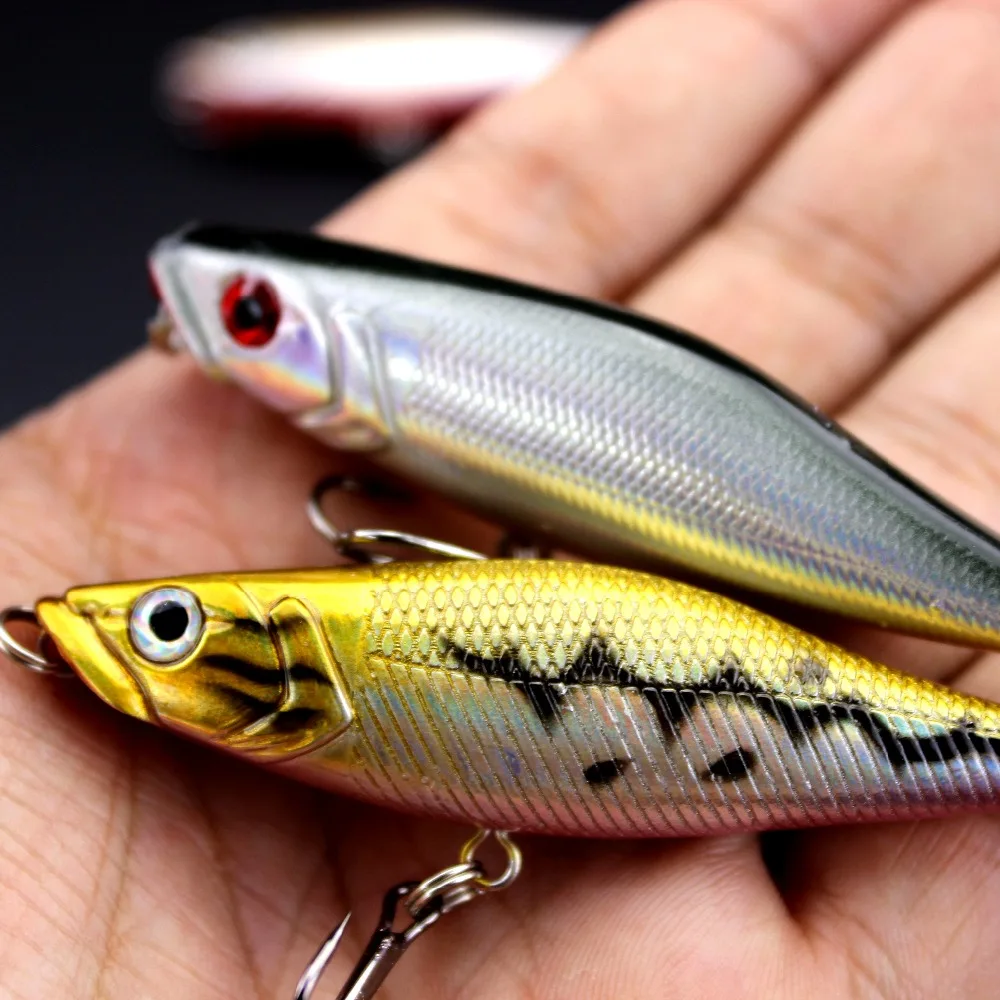 5pcs Brand New Minnow Fishing Lures 7.5cm 7g Fish Minnow Lure Tackle