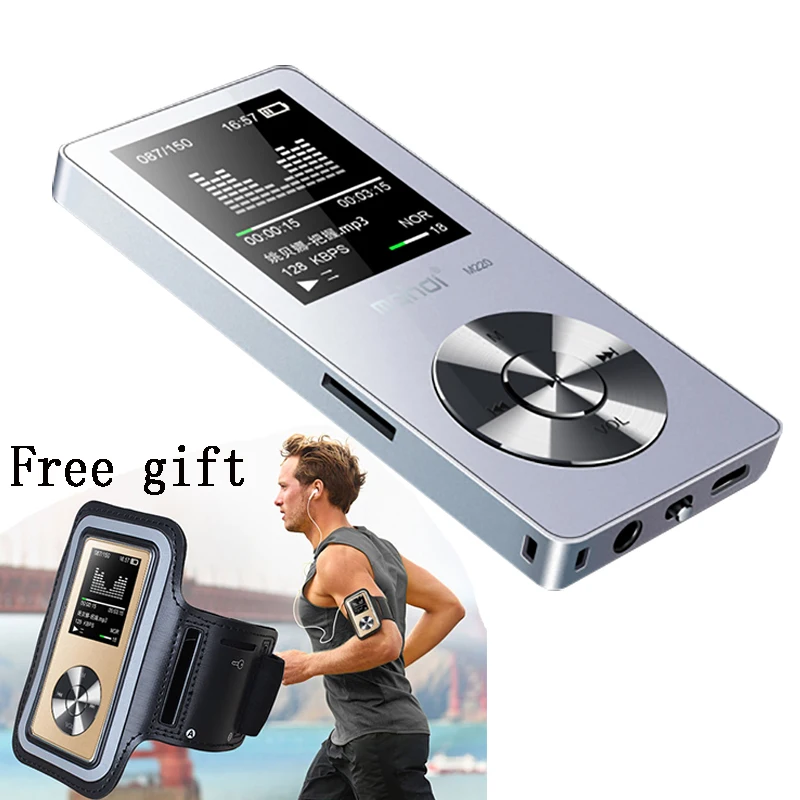 NEW Sport MP3 Player With Speaker 8G 80 Hours Full Metal MP3 Music