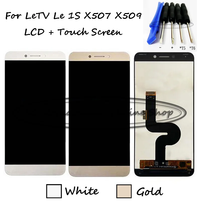 Prix pour Blanc/Or 5.5 pouces D'origine Pour LeTV Le 1 S X507 X509 LCD affichage + Écran Tactile Digitizer Assemblée Panneau de Verre Écran + outils Prix pour Blanc/Or 5.5 pouces D'origine Pour LeTV Le 1 S X507 X509 LCD affichage + Écran Tactile Digitizer Assemblée Panneau de Verre Écran + outils