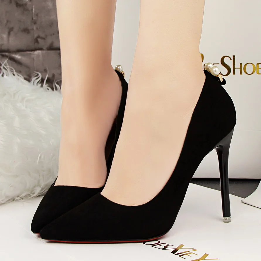 Women's Pumps Shoe Office Lady Thin Heels Women Shoes High Heel Silver Party Luxury Brand Shoes Women 2018 Shoes' Woman Pumps