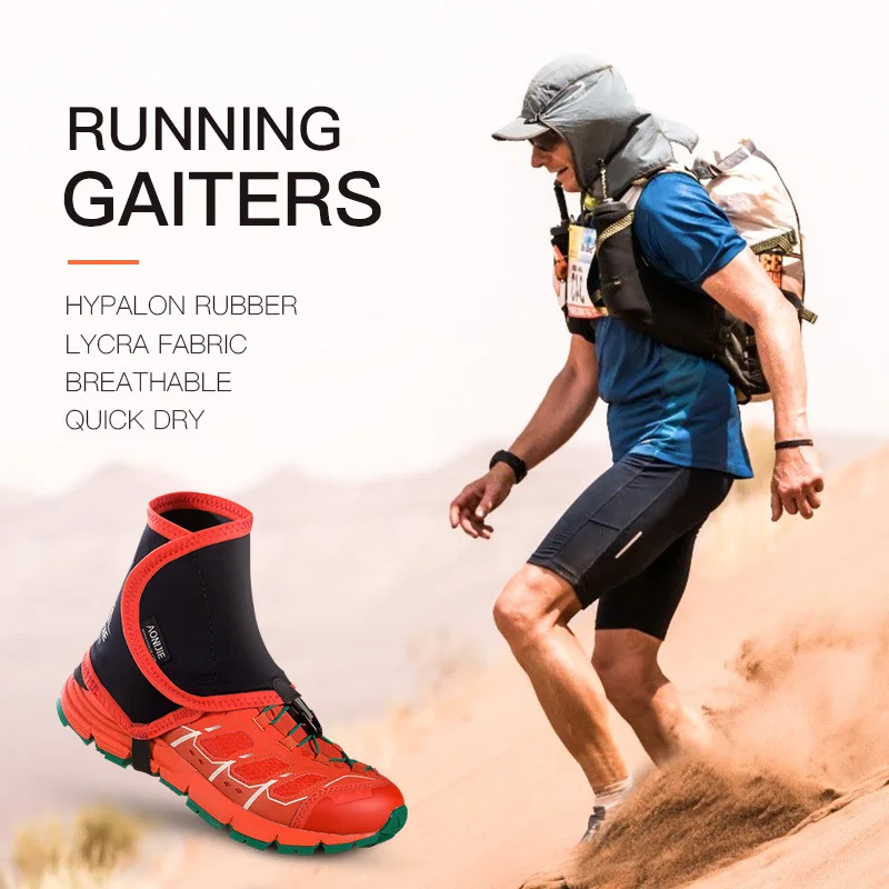 

AONIJIE E940 Outdoor Unisex High Trail Reflective Gaiters Protective Shoe Covers For Running Jogging Marathon Hiking Cycling
