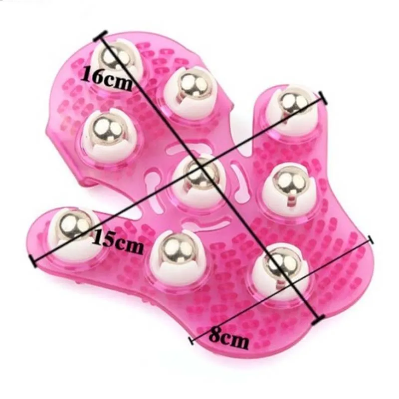 

Resin Steel Bead Anti-Cellulite Muscle Pain Relief Roller Ball Body Relax Massage Balls Back Leg Neck Massage Tools 8 X