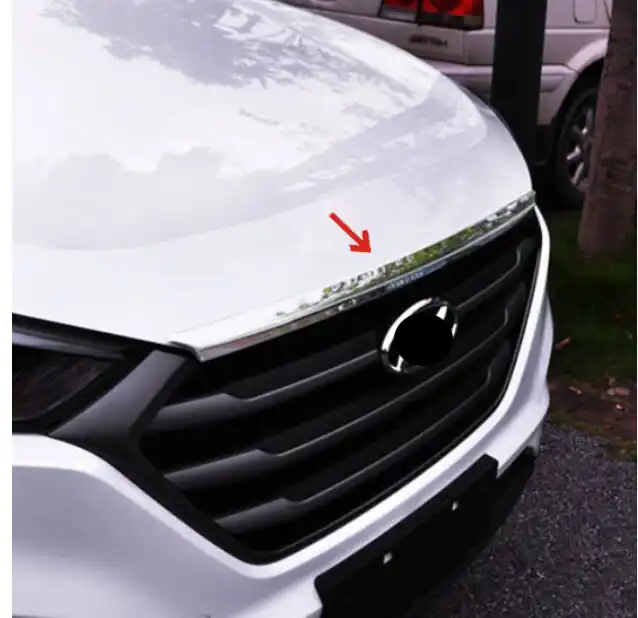 Qwldmj Para Hyundai Tucson Accesorios 2015 2016 2017 2018 2019 Acero Inoxidable Puerta Delantera Arriba Cubierta de Altavoz embellecedor Estilo de Coche