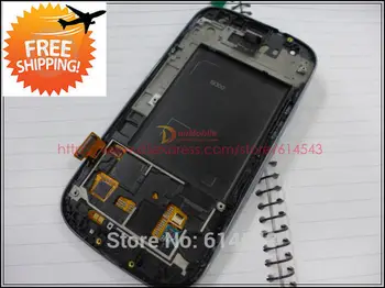 

Tested LCD Display glass panel touch screen Digitizer Assembly with frame For Samsung Galaxy S3 iii i9300 +Track No.1pc