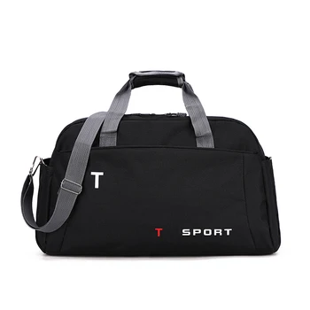 

2019 New Women's Canvas Solid Color Travel Bag Fashion Casual Waterproof Luggage Luggage Bag Large Capacity Weekend Sports Bags