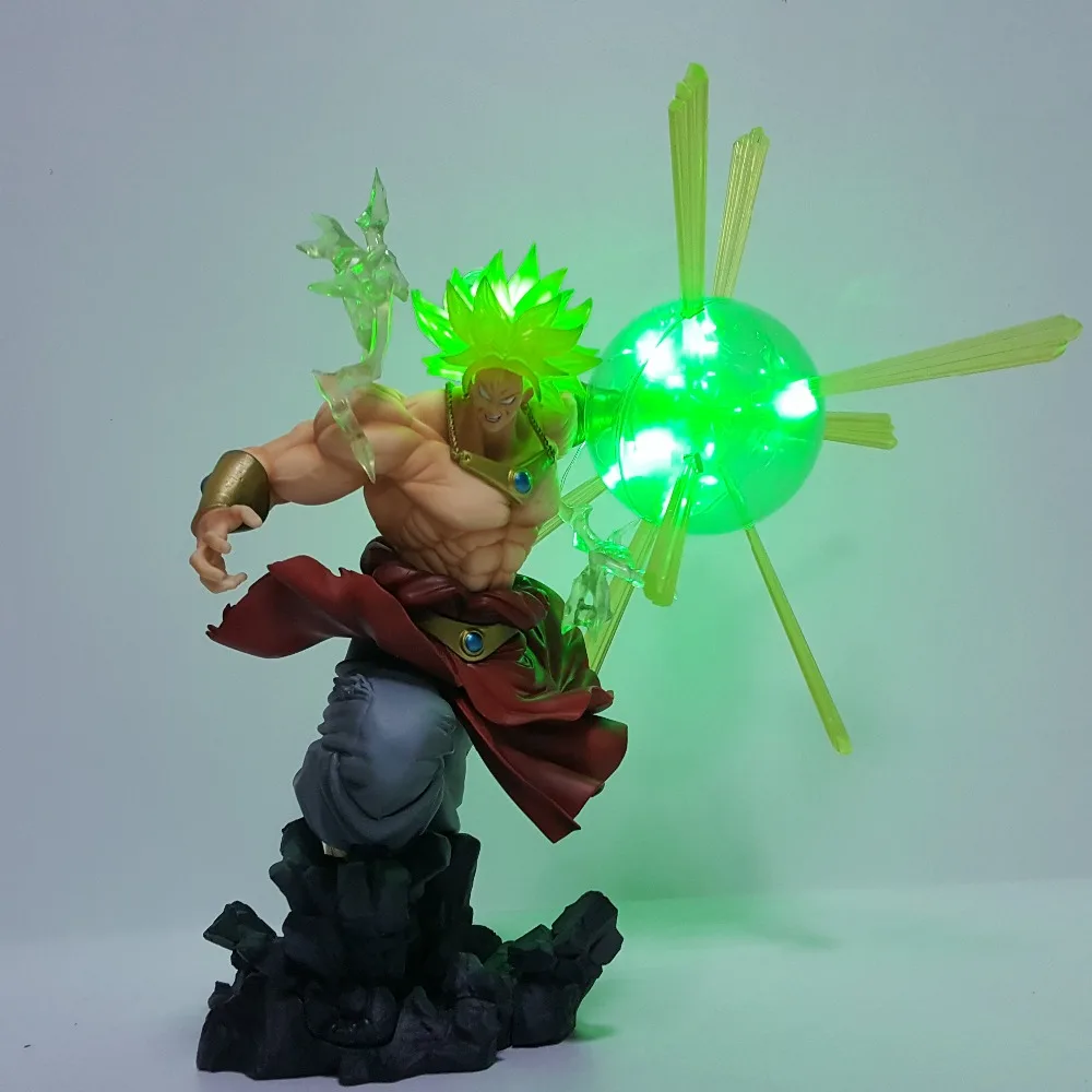 Dragon Ball Z фигурку Broly Супер Saiyan Led Мощность игрушечные лошадки F. ZERO Dragon Ball Супер Broly Статуя Фигурка Коллекционная модель