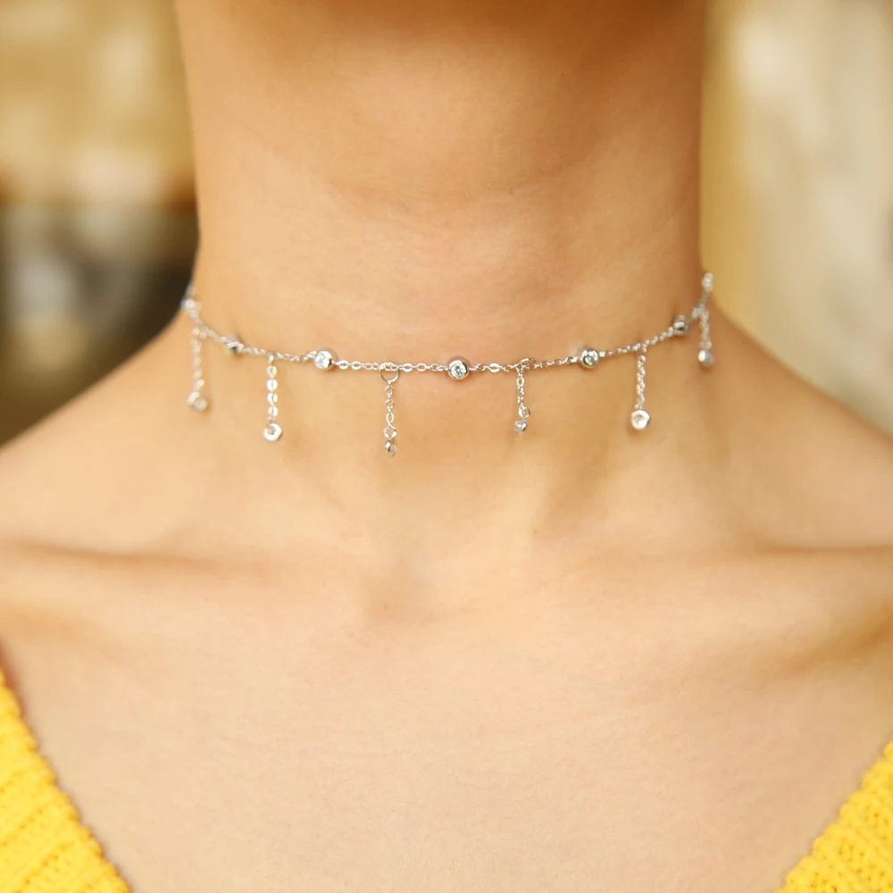 Женское Ожерелье с кисточками золотое/серебряное ожерелье|choker fashion necklaces|choker
