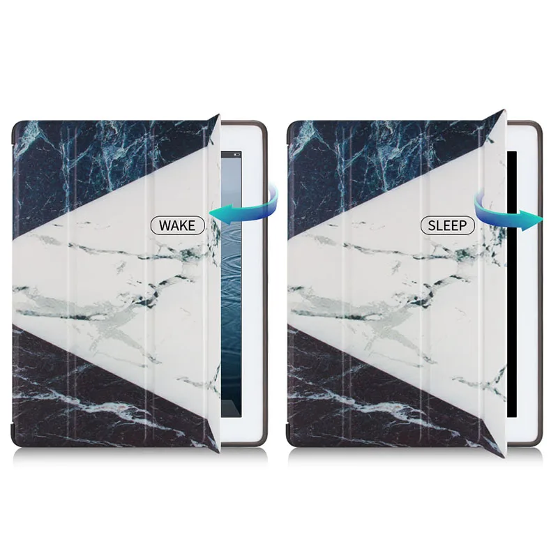 

Eagwell Marble Flip Case Cover for Apple iPad 9.7 2017 2018 Leather+TPU Tablet Smart Cover Stand for iPad Pro 10.5 inch Case