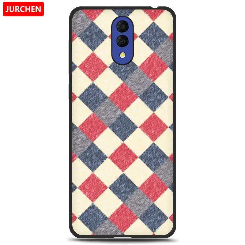 JURCHEN Case For Alcatel 3L Case Soft Tpu Silicone Back Cover For Alcatel 3L 3 L Case Cover Funda Printing Bag Cartoon - Цвет: 45