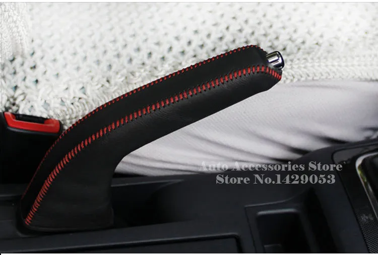 Рукоятки ручного тормоза чехол для Mitsubishi Lancer-ex ручной тормоз крышка DIY Автомобильный Стайлинг Натуральная кожа авто украшение интерьера