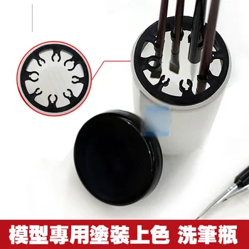 Modello colorare penna vernice bottiglia di stoccaggio penna penna di Colore penna di pulizia titolare 1
