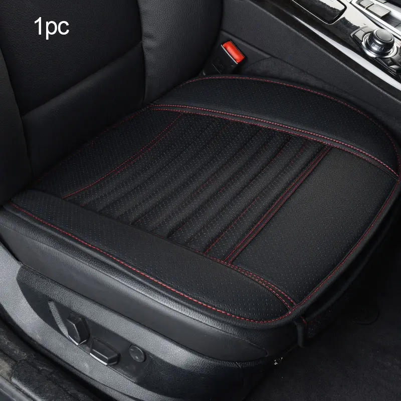 Car Dustproof Waterproof PU Leather Bamboo Charcoal Vehicle Interior Front Seat