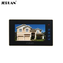 JERUAN 7“ TOUCH KEY Screen video door phone doorbell video door phone intercom system 722B monitor + Power Adapter