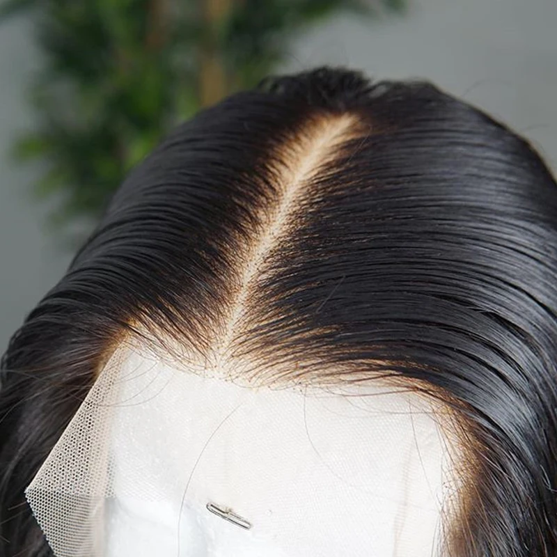 Dolago кружевная застежка с детскими волосами прямые волосы remy натуральный черный цвет человеческие волосы свободная часть