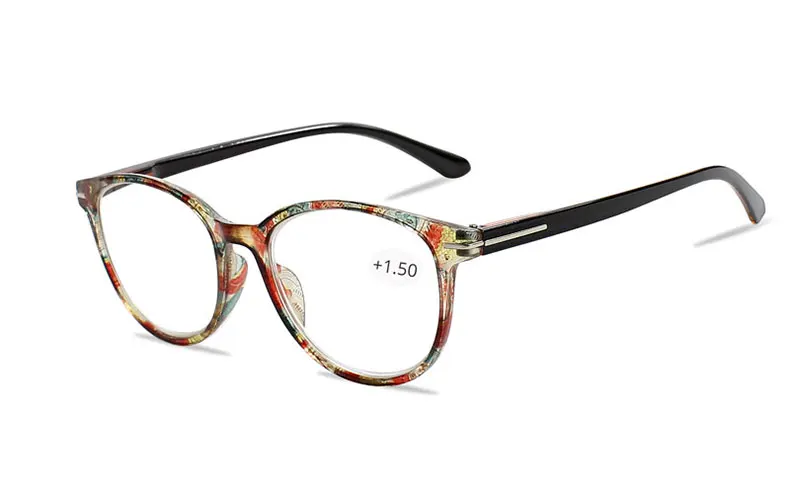 Цветочные кошачий глаз очки для чтения с диоптриями женские очки градусов очки оправа для зрения+ 1,0+ 1,5 2,0 2,5 3,0 3,5 4,0