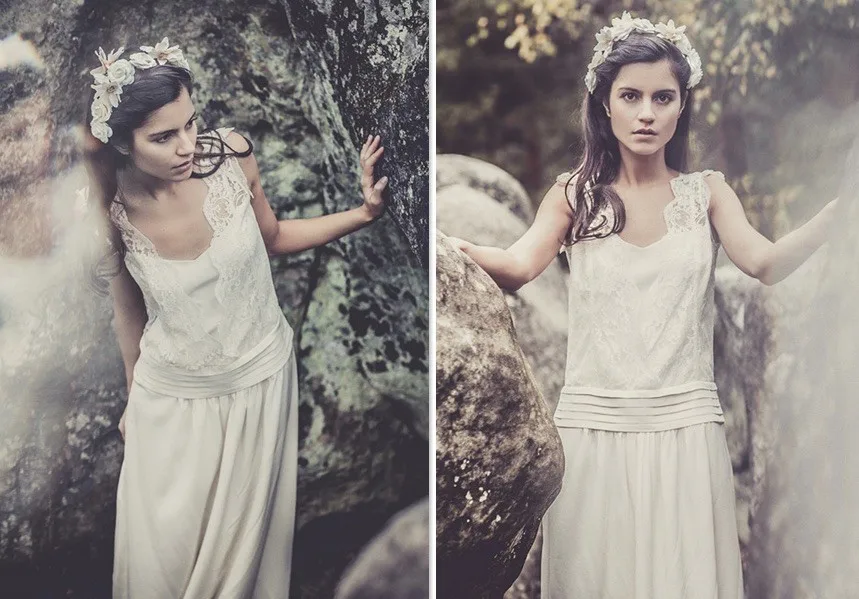 

pearls Sexy Backless V Neck Vintage Hippie Beach cheap long 2018 Lace And Chiffon Bridal Gown mother of the bride dresses