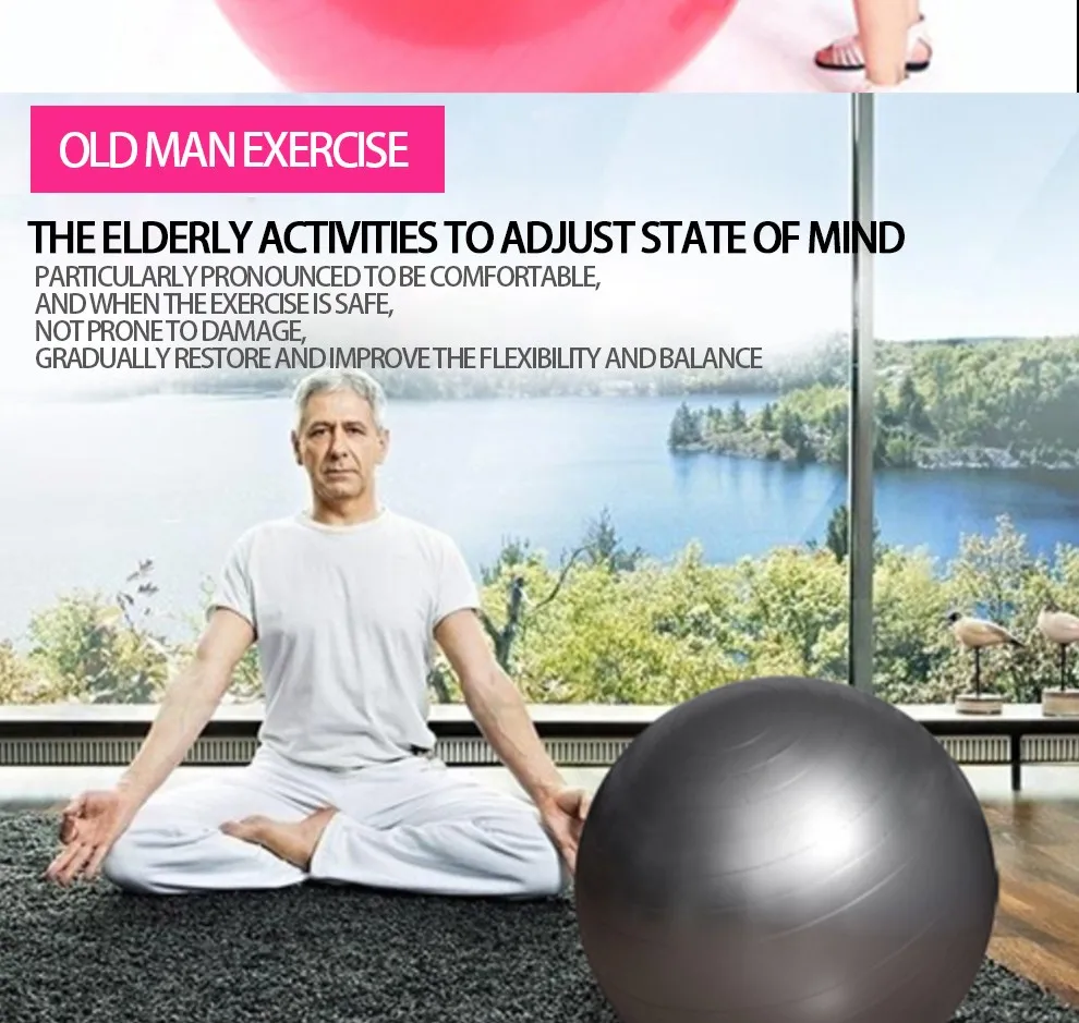 Мяч для йоги 55 см, гимнастический мяч для похудения, мяч для беременных женщин, домашний спортивный тренировочный мяч для тренировки баланса