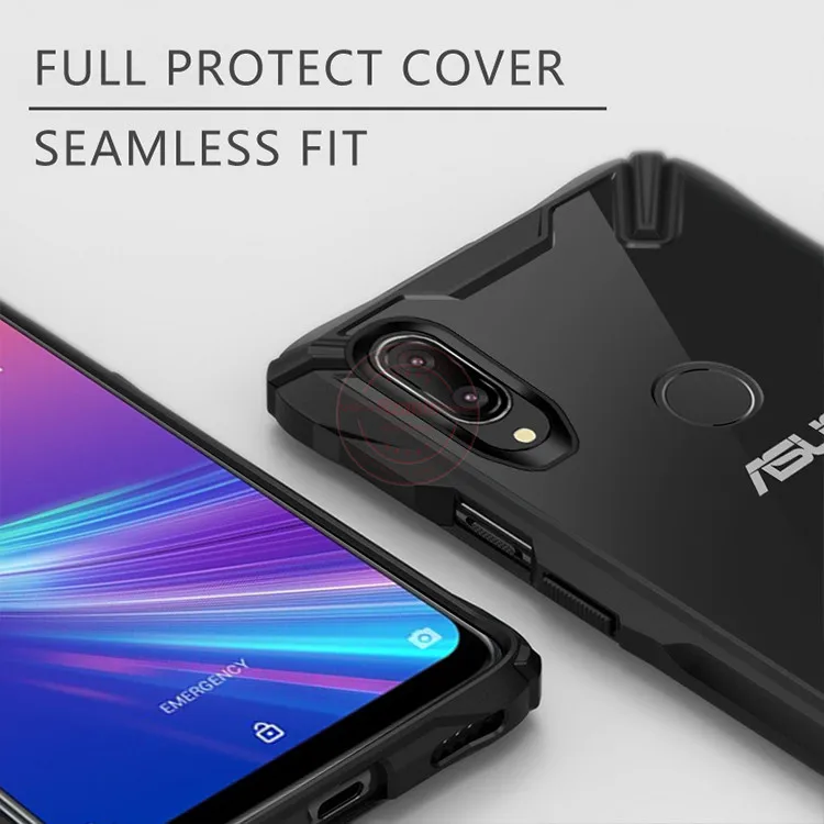 Чехол для телефона Rzants для Asus ZenFone Max Pro M1 чехол Прозрачный Жесткий ПК задняя двухслойная усиленная рамка противоударный Тонкий чехол