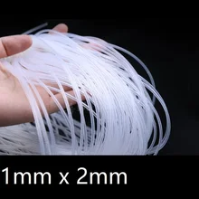 Tube de Silicone Flexible Transparent ID 1mm x 2mm OD de qualité alimentaire Non toxique boisson eau tuyau en caoutchouc lait bière tuyau souple connecteur(China)
