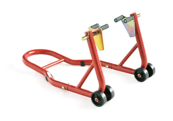 

Red Steel Front Wheel Stand Paddock Stand Lift Swingarm Lift For Universal Motorcycle Bike CE Approved