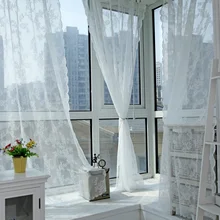 150*180 см романтическая основа вязание кружева экраны шторы украшены для гостиной спальни белый серый P