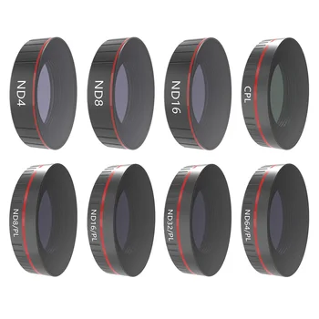 

8Pcs Sports Camera Filter Set with ND4 ND8 ND16 CPL ND8/PL ND16/PL ND32/PL ND64/PL Filter for DJI OSMO Action