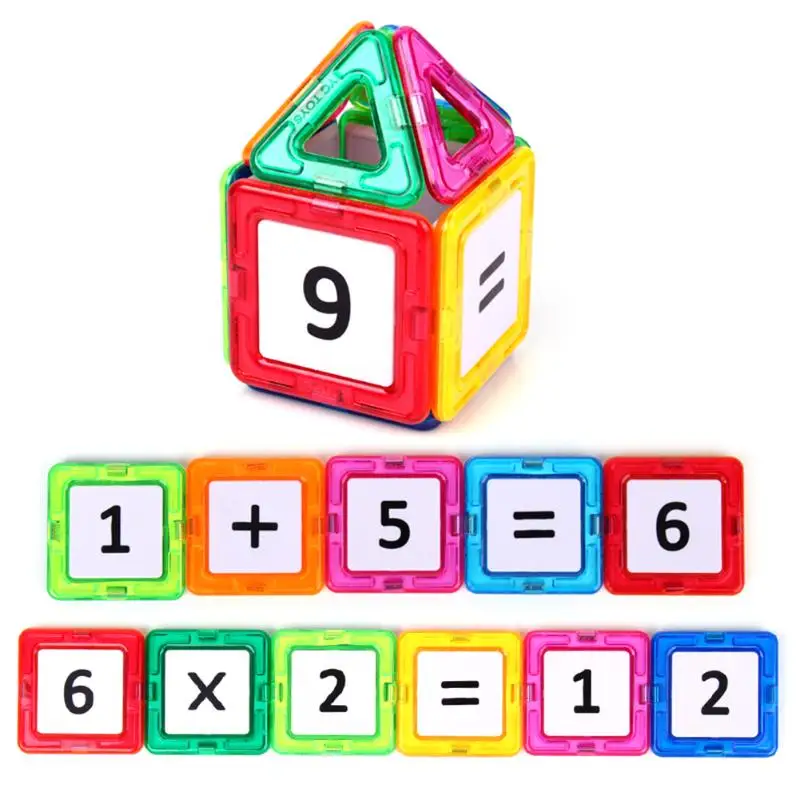 

34-46pcs Mini Magnetic Designer Construction Set Plastic Magnetic Blocks Model Building Toy Educational Toys For Kids Gift
