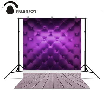 

Allenjoy photo backdrops headboard bed Purple wood floor new backgrounds for photo studio christmas photo backdrop new Year