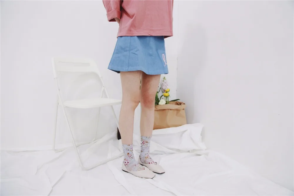 Новое поступление, винтажные короткие носки с цветочным принтом, Модные ажурные носки, уникальные популярные художественные носки