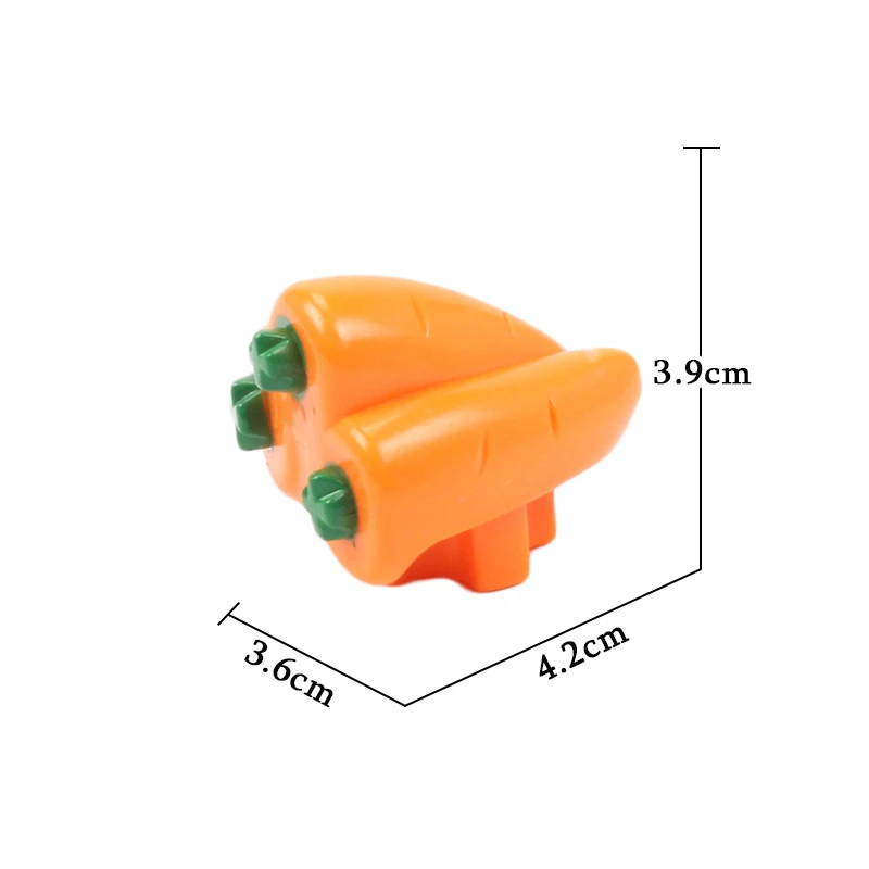 Строительные блоки больших частиц, аксессуары, совместимы с Duplos farm, сборные кирпичи, забор, дерево, пень, трава, цветок, фигурка, игрушки, подарок - Цвет: Small radish