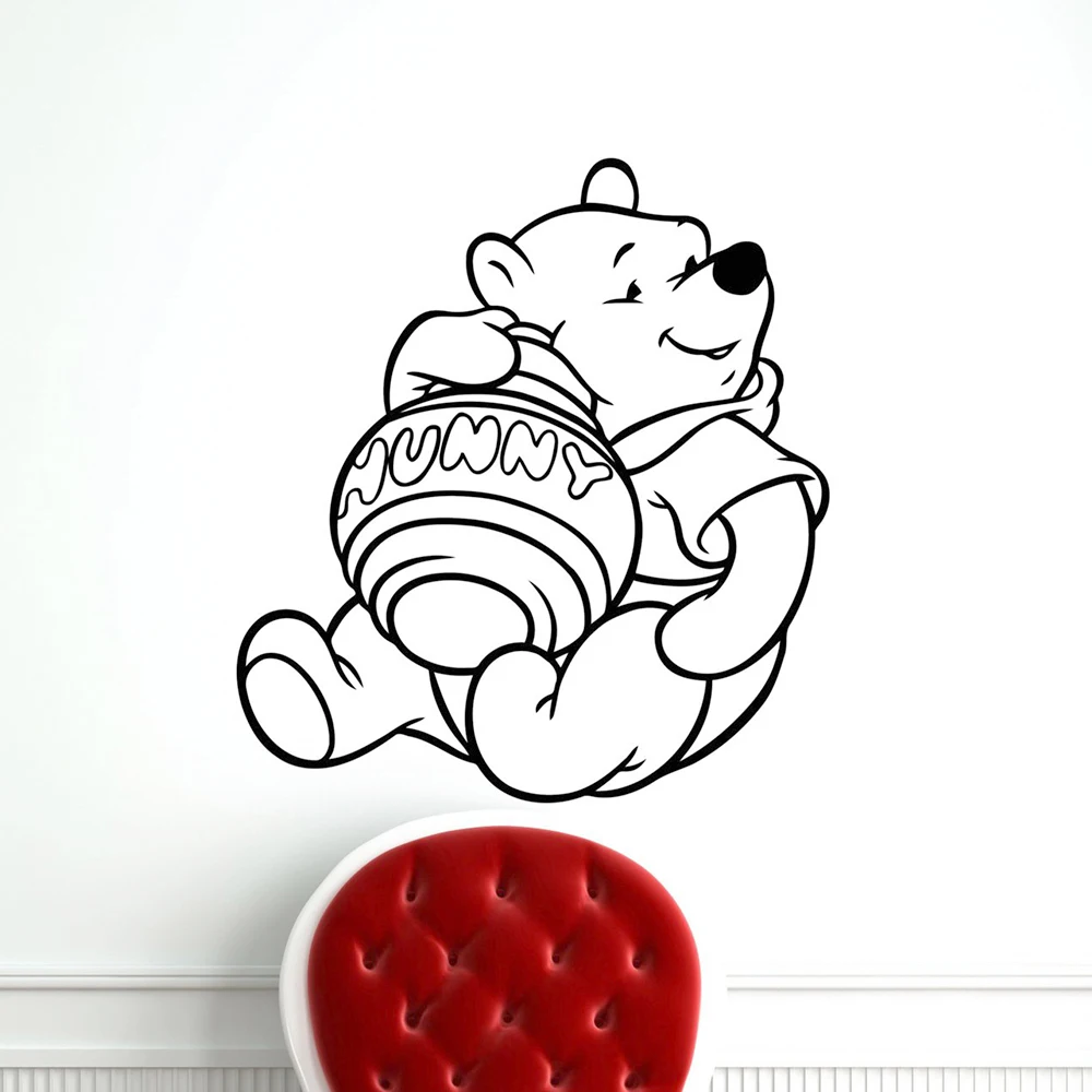 

Hot Winnie the Pooh Self Adhesive Vinyl Wallpaper Removable Vinyl Mural Wallpaper Vinyl Art Decal