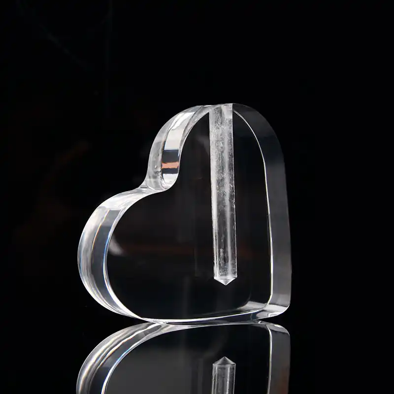 Rose Heart Shaped Display Stand Acrylic Plexiglass Flower Vase