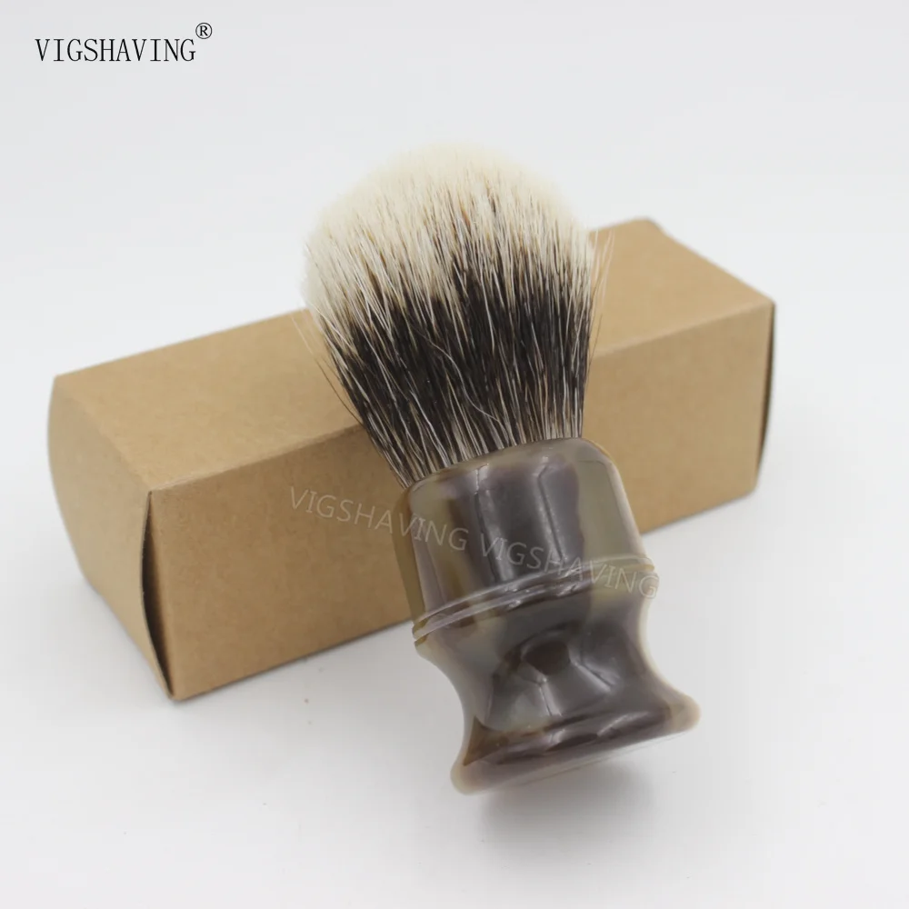 VIGSHAVING помазок Смола Ручка finest две группы барсук волос Кисточки для бритья