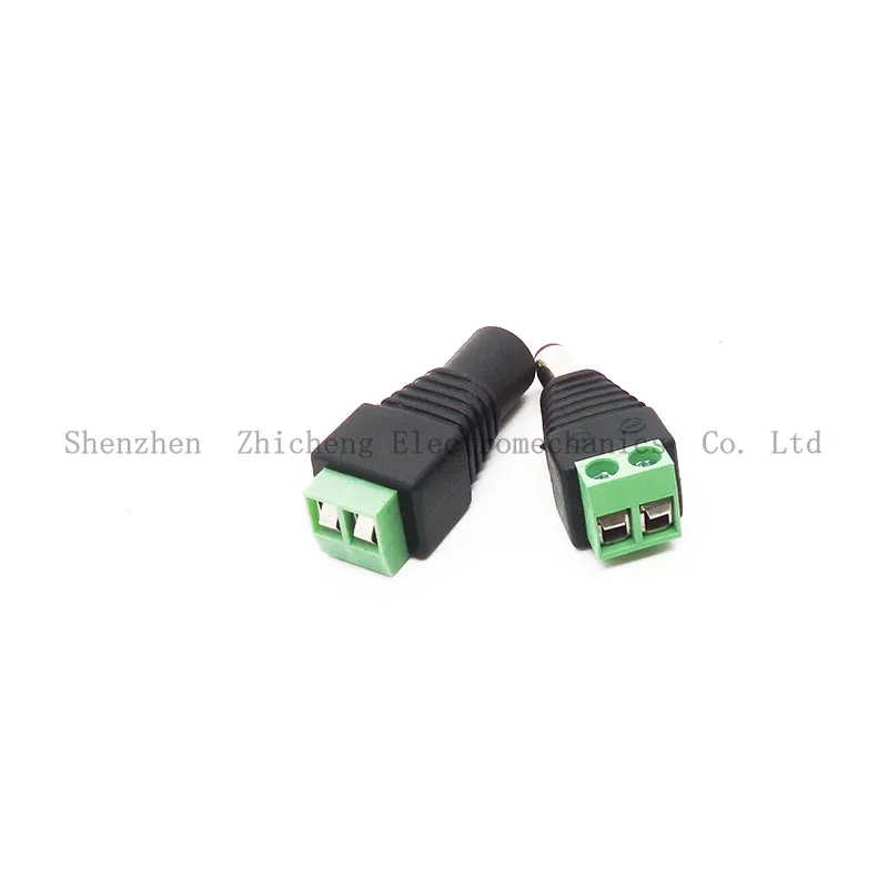 

1 pair male & female 2.1 5.5MM DC power Jack adapter plug connector for CCTV