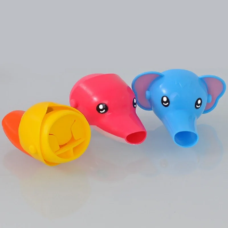 1PCS Cute Cartoon Silicone Water Tap Extension Device Home Bath Prod Kids Water Chute Convenient Bathroom Accessories