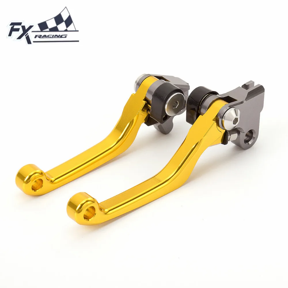 Gold CNC Foldable Motocross Pitbike Dirt Pit Bike Brake Clutch Lever